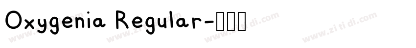 Oxygenia Regular字体转换
